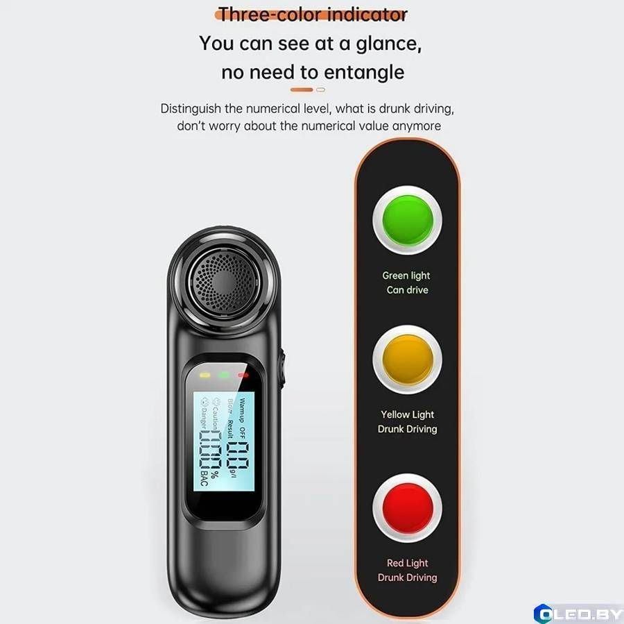 Алкотестер бесконтактный TesterALC T08 с LCD дисплеем
