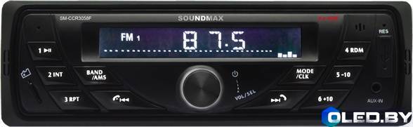 Автомагнитола Soundmax SM-CCR3058F (черный)