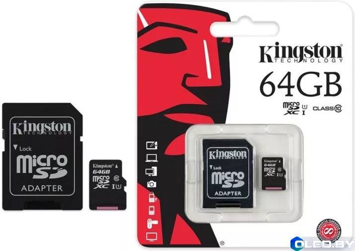 Карта памяти T-Flash (MicroSD) 64GB