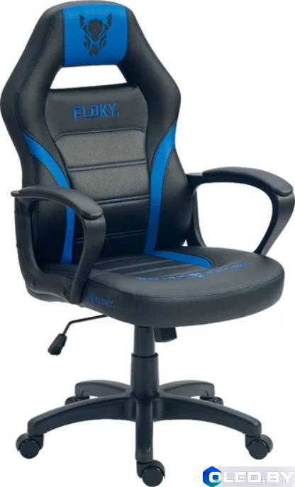 Кресло геймерское FLOKY VIBE (синий черный)