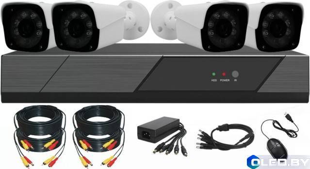 Комплект видеонаблюдения уличный 4 камеры Longse LS-KIT4