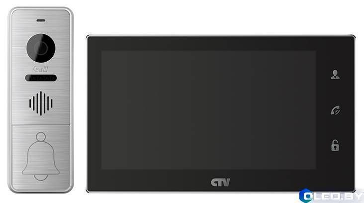 Комплект видеодомофона CTV-DP4706 AHD (черный)