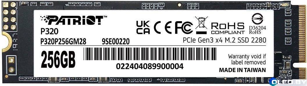 SSD диск Patriot P320 (256Gb) P320P256GM28
