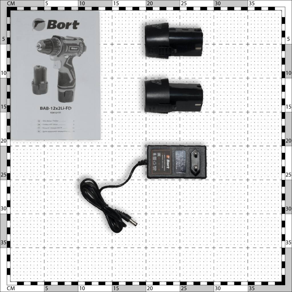 Комплектация дрели-шуруповерта Bort BAB-12x2Li-F Обзор дрели-шуруповерта Bort BAB-12x2Li-F
