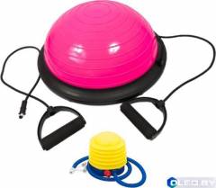 Балансировочная платформа AMETIST BOSU ball 45 см (розовый) 