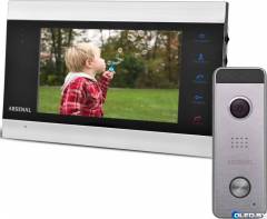 Комплект видеодомофона Arsenal Сириус FHD + Рокси FHD (серебро) 