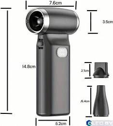 Сверхмощная Турбовоздуходувка - Турбовентилятор 110 000 Об/Мин с дисплеем 