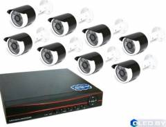 Комплект видеонаблюдения 8 камер XPX K3908 2 MP 