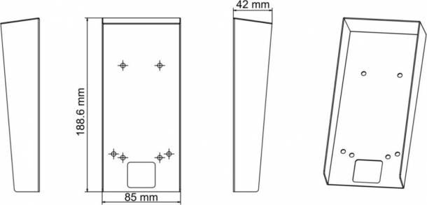 Козырек Hikvision DS-KAB502-S1