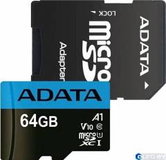 Карта памяти microSDXC ADATA Premier USDX64GUICL10A1-RA14 (64Gb) 