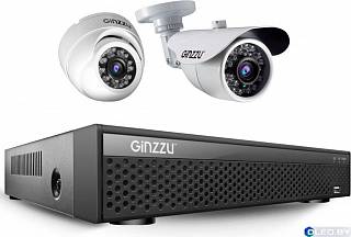 Комплект видеонаблюдения Ginzzu HK-428D 