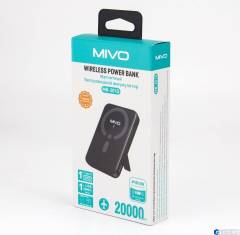 Магнитный беспроводной аккумулятор 20000 mAh MIVO MB-201Q / 15 Вт 