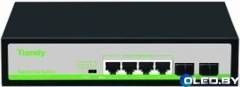 Коммутатор Tiandy TC-P3S06 Spec:H/0402/AT/60 (4хPoE, 2хSFP) 