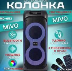Напольная беспроводная колонка Mivo MD-653 с караоке 