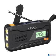 Многофункциональный автономный FM радио приемник с мощным фонариком Mivo MR-001 