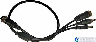 Переходник Optimus AVIA-AVIA+DC+RCA 0.5 