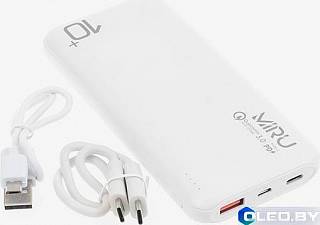 Внешний аккумулятор MIRU Li Pol, 10000 mAh 