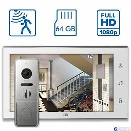 Комплект видеодомофона CTV DP4105 AHD (белый) 