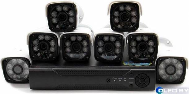 Комплект видеонаблюдения 8 камер ENC EDR-8821 2 MP