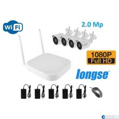 Беспроводной WiFi комплект видеонаблюдения 4 камеры Longse LS-2004 