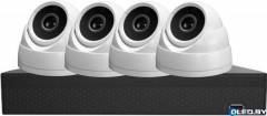 Комплект видеонаблюдения на 4 HD уличные камеры LS с разрешением 2 Мп 