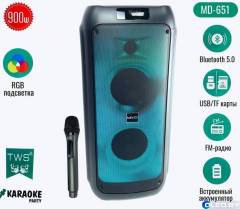 Напольная беспроводная колонка Mivo MD-651 с караоке 