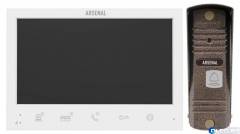 Комплект видеодомофона Arsenal Грация Pro SD (белый) + Триумф Pro (коричневый) 