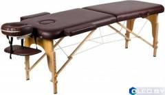 Массажный стол Atlas Sport складной 2-с деревянный 70 см (темно-коричневый) 