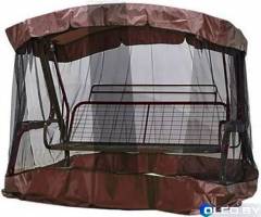 Москитная сетка универсальная АМС эконом с коричневым воланом 2200 на 1450 