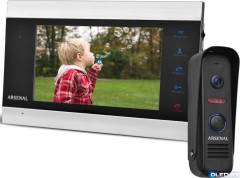 Комплект видеодомофона Arsenal Сириус + Аврора 2-110 (черный) 