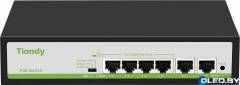 Коммутатор Tiandy TC-P3S06 Spec:F/0420/AT/55 (4хPoE, 2хRJ45) 