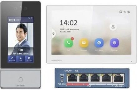Комплект видеодомофона Hikvision DS-KIS902-S