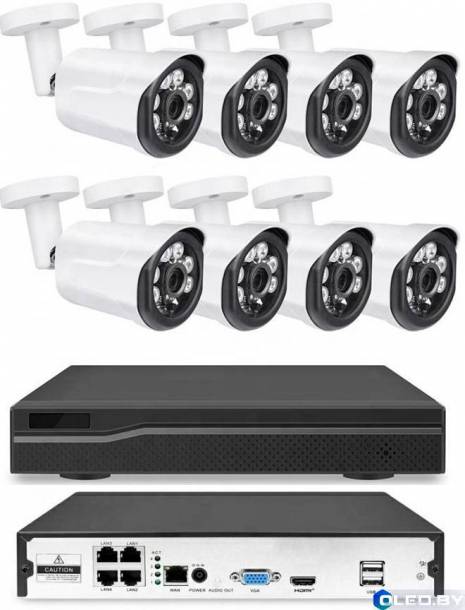 Комплект IP видеонаблюдения на 8 камер XPX K3808 2 MP POE