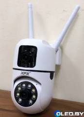 Беспроводная поворотная  Wi-Fi IP PТZ камера XPX EA-111SS c двумя объeктивами 