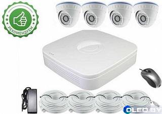 Комплект видеонаблюдения уличный 4 камеры Longse LS-AHD 