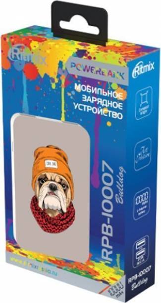 Внешний аккумулятор Ritmix RPB-10007 Buldog 10000мАч
