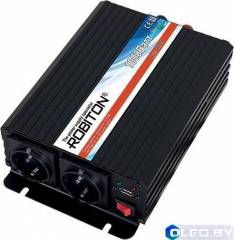 Инвертор 12V-220V ROBITON R1000 1000W с двумя евро-розетками 