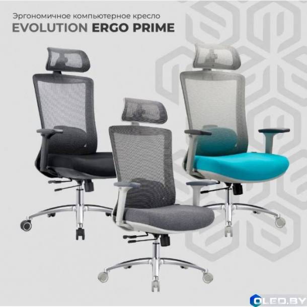 Кресло компьютерное EVOLUTION ERGO PRIME (серый)