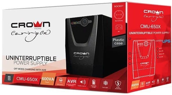 ИБП Crown CMU-650X 650ВА/300W