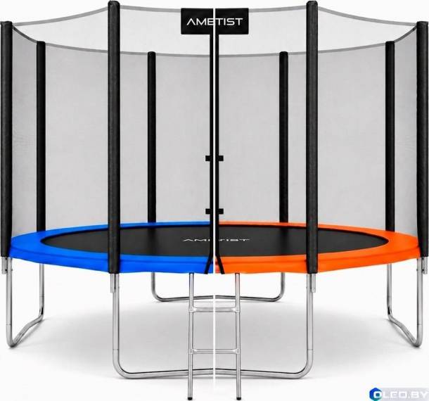 Батут AMETIST Outside D435-14FT Blue/Orange