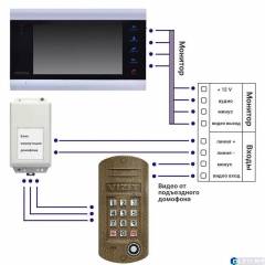 Адаптер видеодомофона Arsenal АПД для систем Цифрал, Пирс 