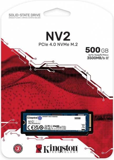 Kingston SSD диск SNV2S/500G 500GB NV2 PCIe 4.0 NVMe M.2