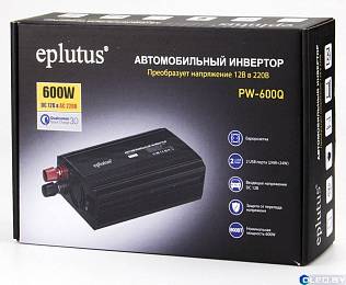 Автомобильный инвертор DC 12V в AC 220V с USB портом Eplutus PW-600Q 