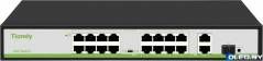 Коммутатор Tiandy TC-P3S019 Spec:H/1621/AT/180 (16хPoE, 1хSFP) 