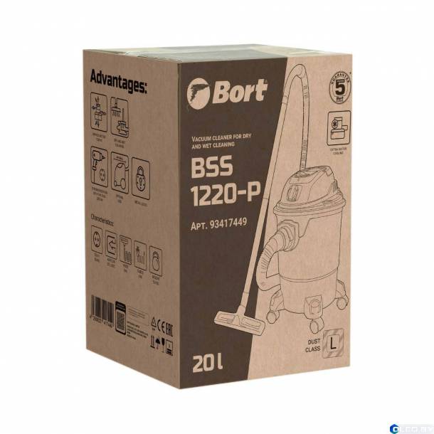 Пылесос Bort BSS-1220-P