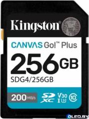 Карта памяти SDXC Kingston Canvas Go Plus Gen4 SDG4 (256Gb) 