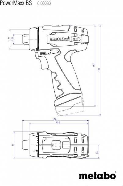 Дрель-шуруповерт Metabo PowerMaxx BS Basic