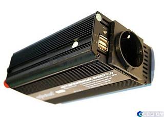 Автомобильный инвертор DC 12V в AC 220V с USB портом Eplutus PW-600 