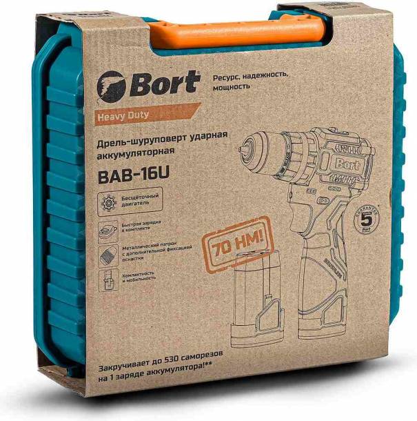 Дрель-шуруповерт Bort BAB-16U