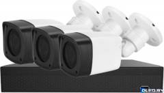 Комплект видеонаблюдения на 3 HD уличные камеры Arsenal 5 Мп 